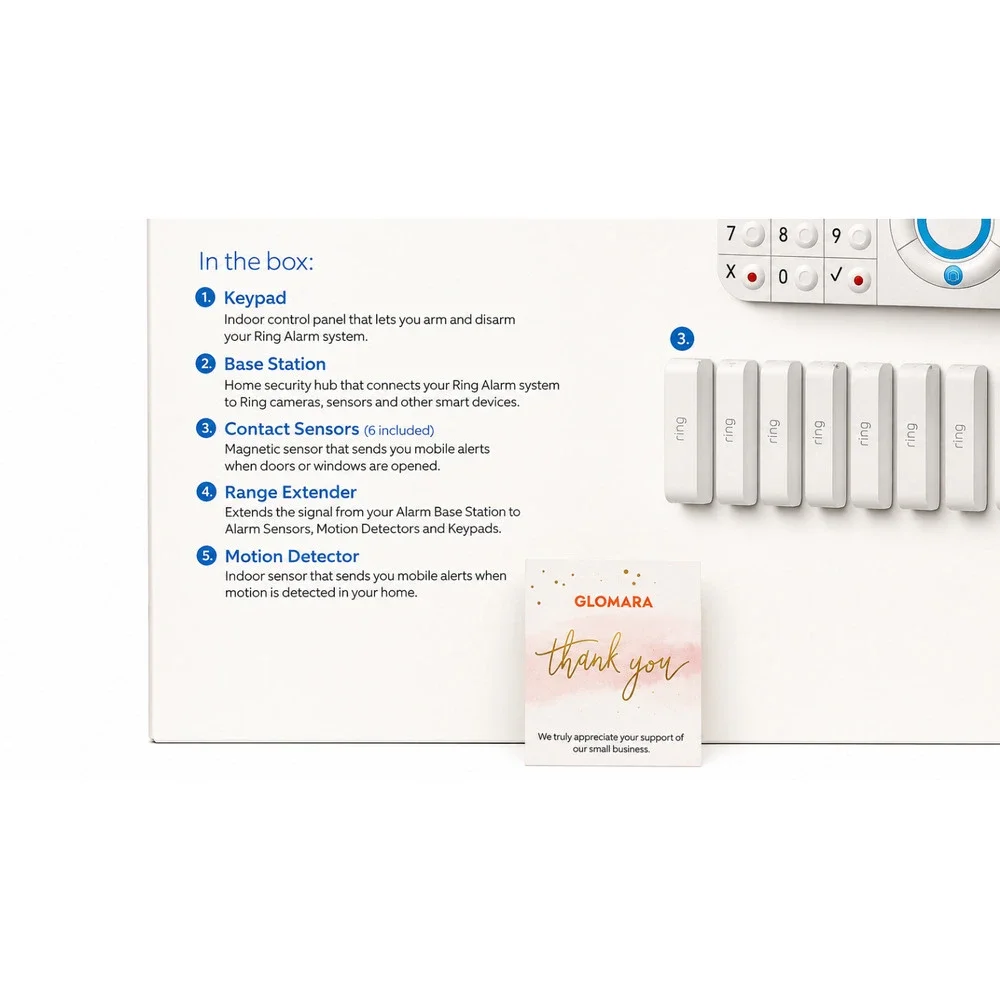 Ring Alarm Wireless Home Security System 10-Piece Kit Complete Set